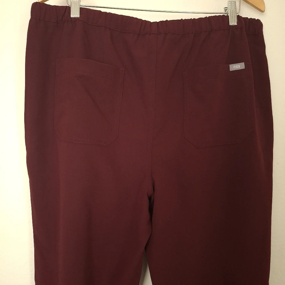 Figs Burgundy Men's Pisco Basic Scrub Pants NWT